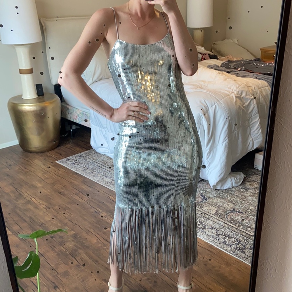 Forever 21 // Sequin Fringe Cami Dress